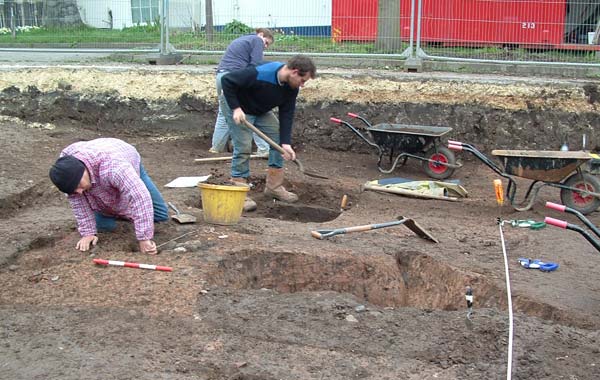 excavating medieval pits
