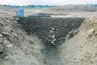 section through ditch of enclosure f 304