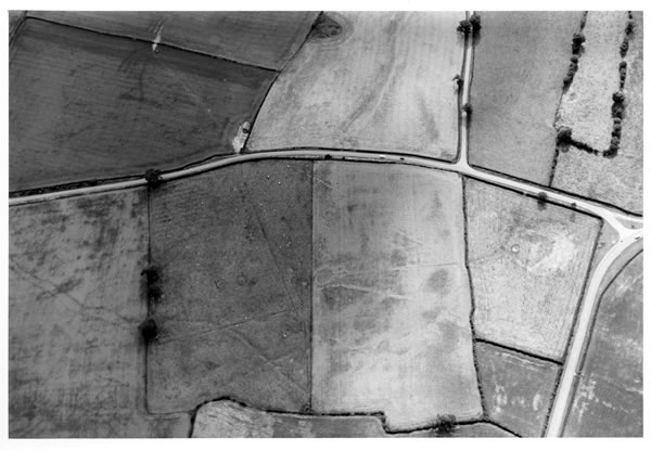 Field systems, pit alignments, enclosures, pits, ridge and furrow, Ailey pond