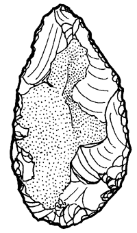 Flint tool drawing