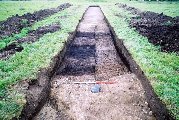 Peat filled channel