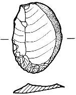 Figure 3. End and edge scraper from