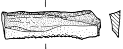Figure 9. Blade of a Borrowdale volcanic series rock with serrations along one edge