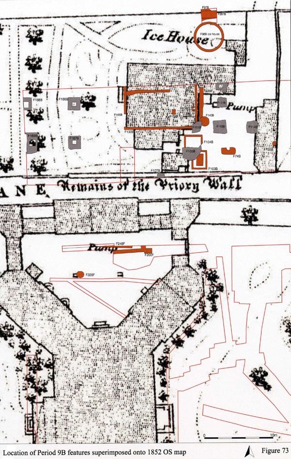 Location of Period 9B features