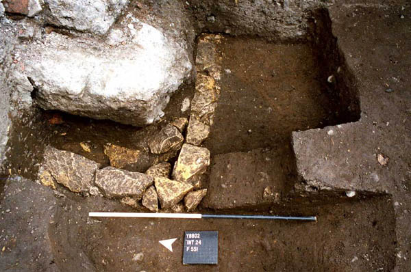 F551B pre-excavation