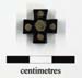 Jet cross pendant