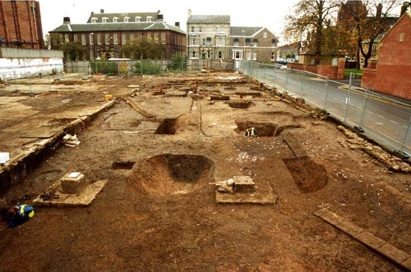 View of Intervention 15 showing quarries under excavation