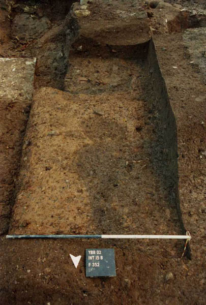 F352B landscaping deposits during excavation
