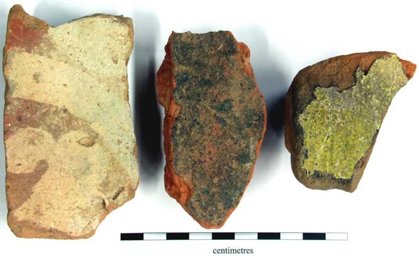 fragments of floor tile
