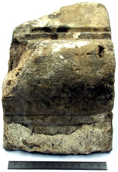 part of a jamb, with engaged column decoration