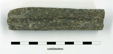 Irregular rectangular whetstone. 103 x 25 x 20mm