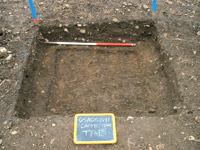 trench e after excavation of sondage
