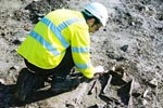 Excavation of inhumation